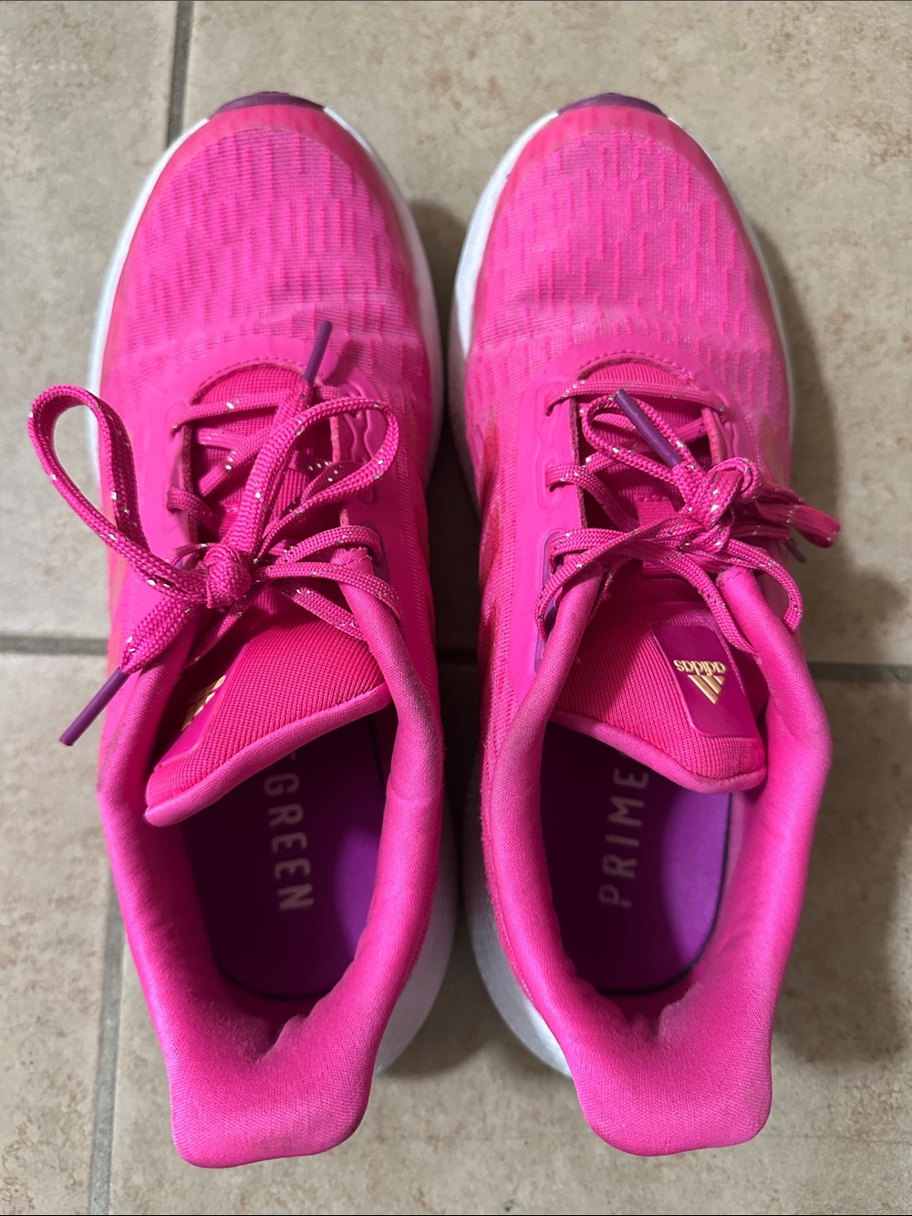 adidas Women’s Hot Pink Athletic Running Shoes